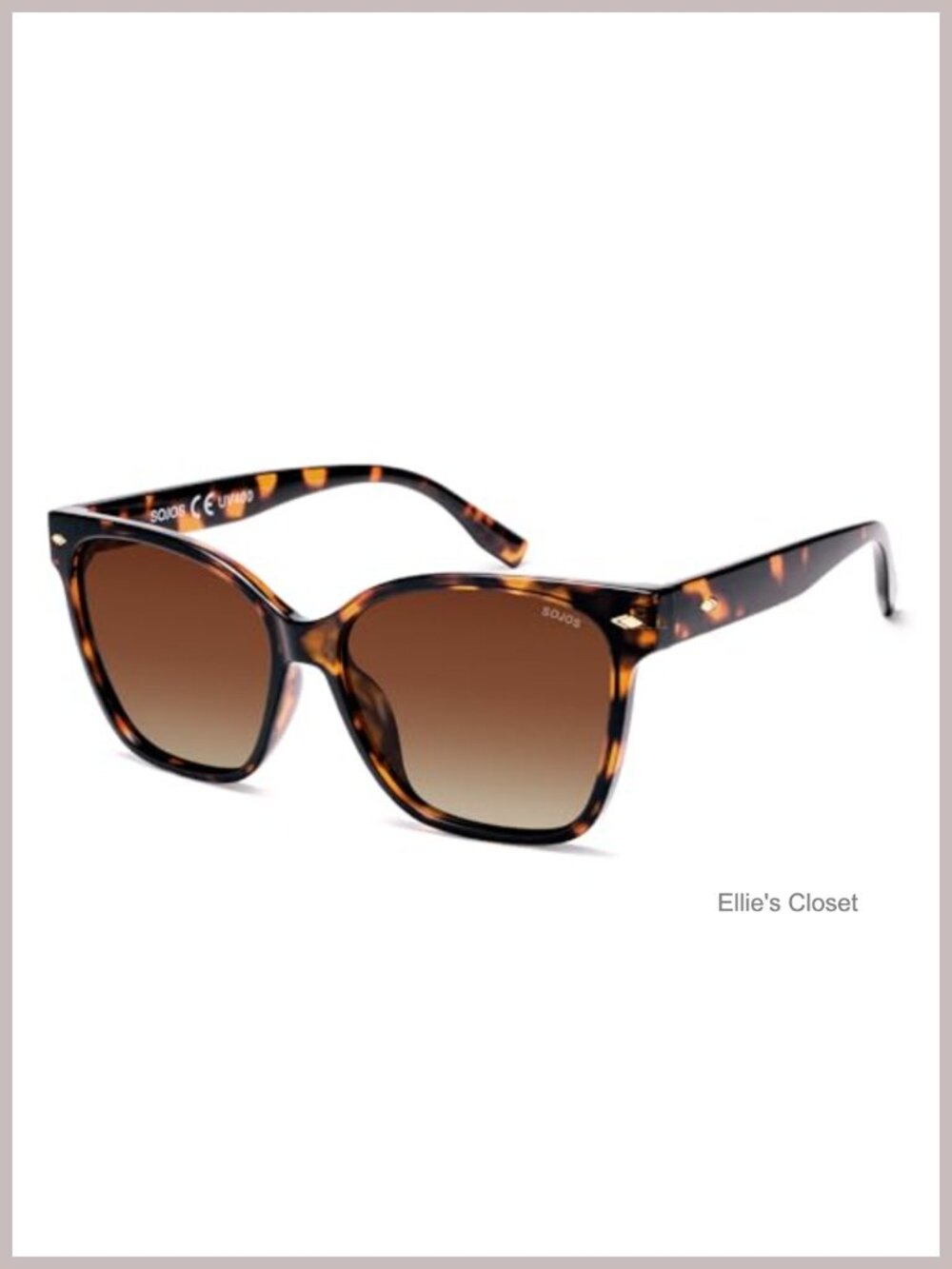 SOJOS Trendy Square Oversized Polarized Sunglasses Women